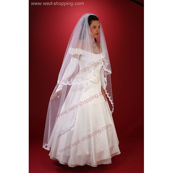 Voile long avec dentelle